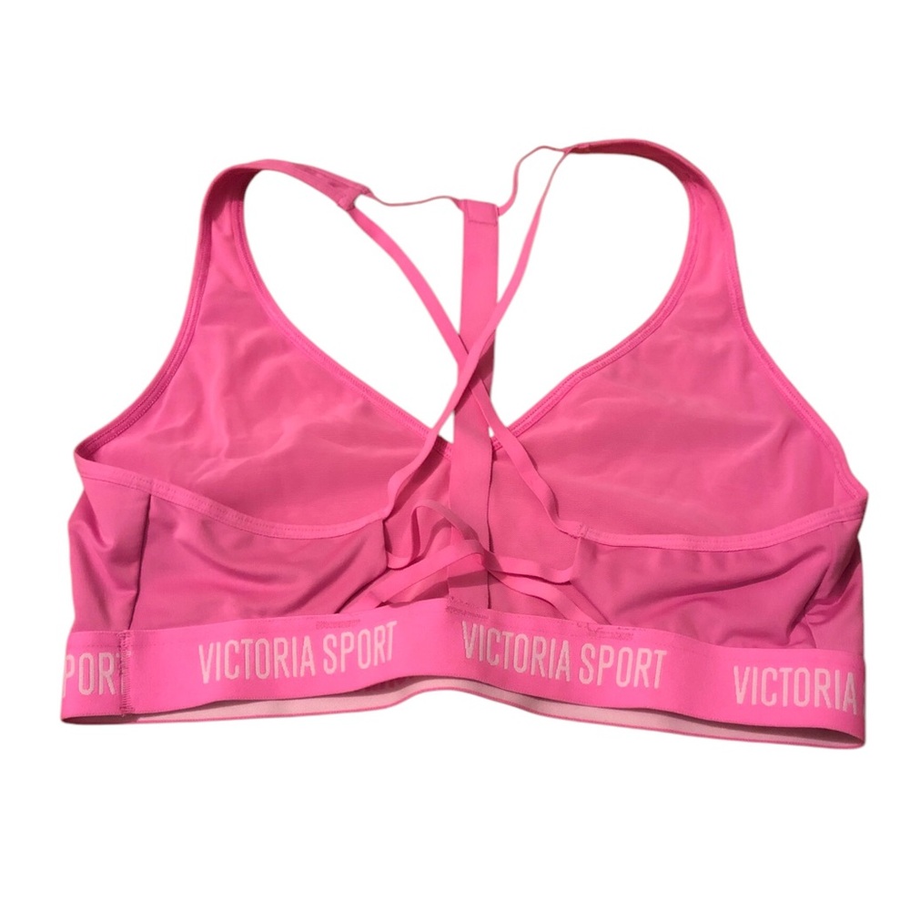 Victoria's Secret Pink Sport Bra Large The Player Racerback Wireless - Picture 3 of 4